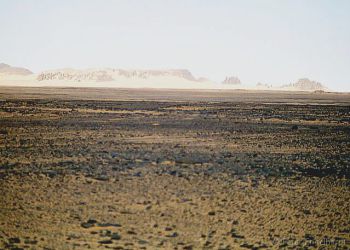 Landschaft in der tiefen Sahara
