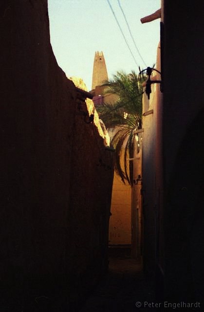 Ghardaias Altstadt mit Minarett