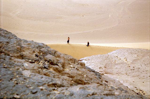 Algerien Sahara Sand Felsen