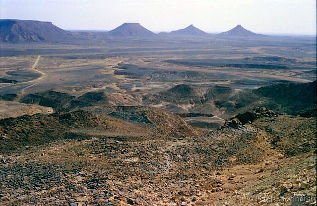 Algerien Tafelberge Sahara Wüste Geröll