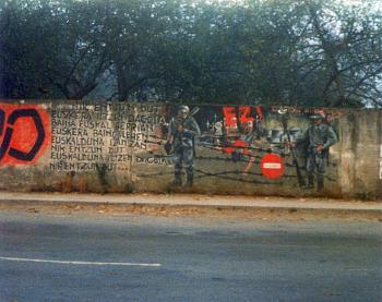 Graffiti in Guernica