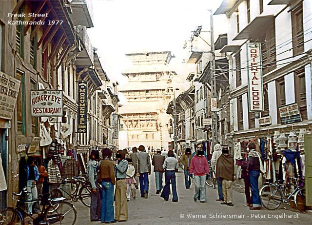 Freak Street in Kathmandu zur Hippie Trail Zeit