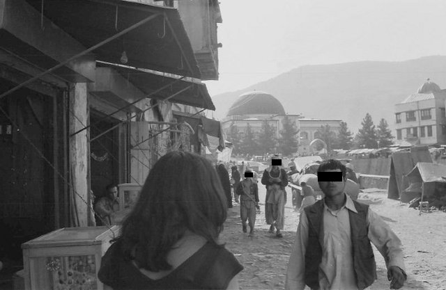 Straßenszene in Kabul 1978