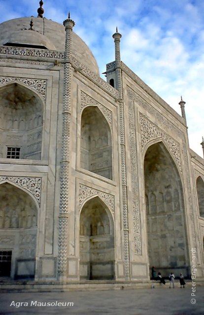 Nahaufnahme des Taj Mahal in Indien.