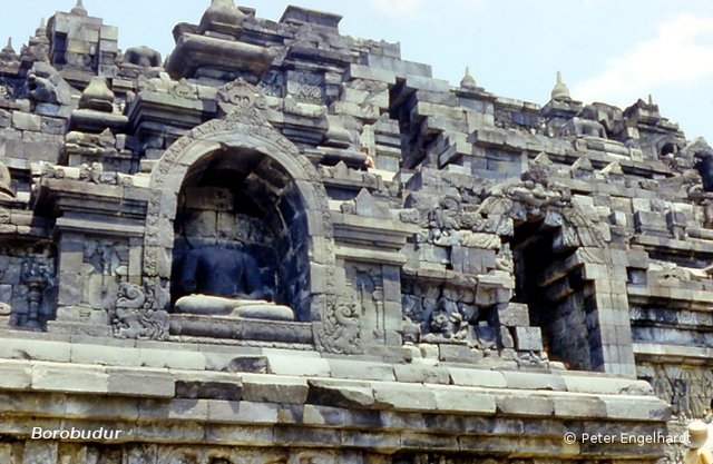 Detail am Borobudur