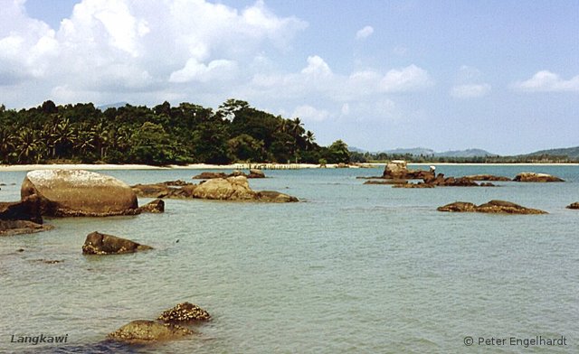 Traumhäfte Strände auf der Insel Langkawi vor der Küste Malaysias