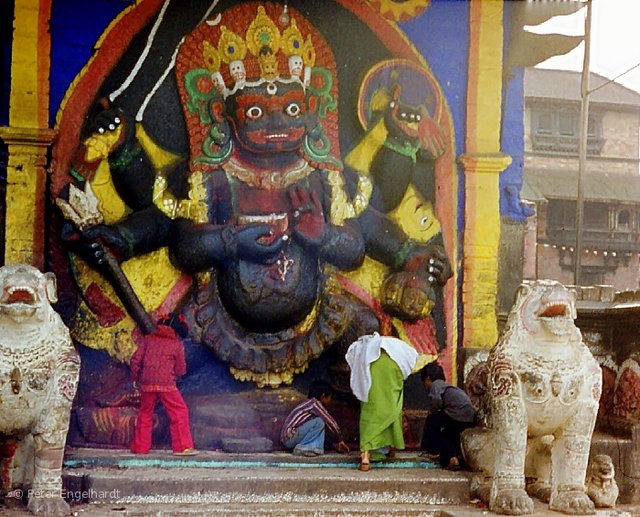 Staue der Göttin Kali in Kathmandu