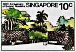 Briefmarke 120 Jahre Botanischer Garten Singapur