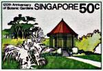 Briefmarke 120 Jahre Botanischer Garten Singapur