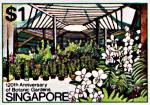 Briefmarke 120 Jahre Botanischer Garten Singapur