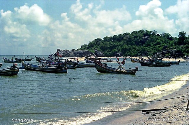 Fischerboote in Songkhla