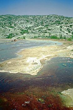 Westlich von Pamukkale befinden sich weitere heiße Quellen