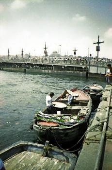 Fischverkauf an Ufer des Goldenen Horns