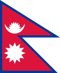 Landesflagge Bundesrepublik Nepal