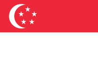 Landesflagge Republik Singapur
