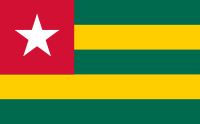 Landesflagge Republik Togo